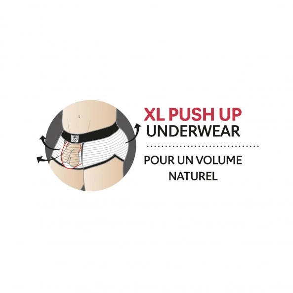 TOF Paris Boxer Stripes Push-Up Bottomless 7 TOF Paris Boxer Stripes Push-Up Bottomless – Image 7