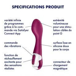 Satisfyer Vibromasseur Chauffant Connecté Hot Spot 19 Satisfyer Vibromasseur Chauffant Connecté Hot Spot -Sextoy Soldes vibromasseur chauffant connecte hot spot 09