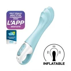 Satisfyer Vibromasseur Gonflable Connecté Air Pump Vibrator 5 -Sextoy Soldes vibromasseur gonflable air pump vibrator 5 08