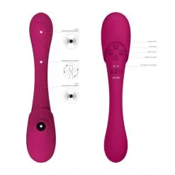 Vive Vibromasseur Mirai Double Ended Pulse Wave Air-Wave Bendable -Sextoy Soldes vibromasseur mirai double ended pulse wave air wave bendable 10