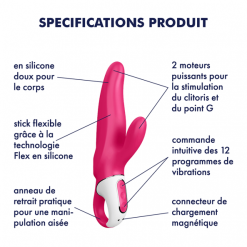 Satisfyer Vibromasseur Mister Rabbit -Sextoy Soldes vibromasseur mr rabbit satisfyer 4bis