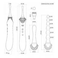 ZALO Vibromasseur Multi Fonctions Bess 2 -Sextoy Soldes vibromasseur multi fonctions bess 2 noir 08