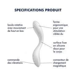 Satisfyer Vibromasseur Point-G Rrrolling Pleasure -Sextoy Soldes vibromasseur point g rrrolling pleasure 07
