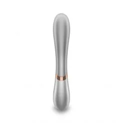 Satisfyer Vibromasseur Rabbit Chauffant Hot Lover -Sextoy Soldes vibromasseur rabbit chauffant hot lover gris 04