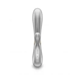 Satisfyer Vibromasseur Rabbit Chauffant Hot Lover -Sextoy Soldes vibromasseur rabbit chauffant hot lover gris 05