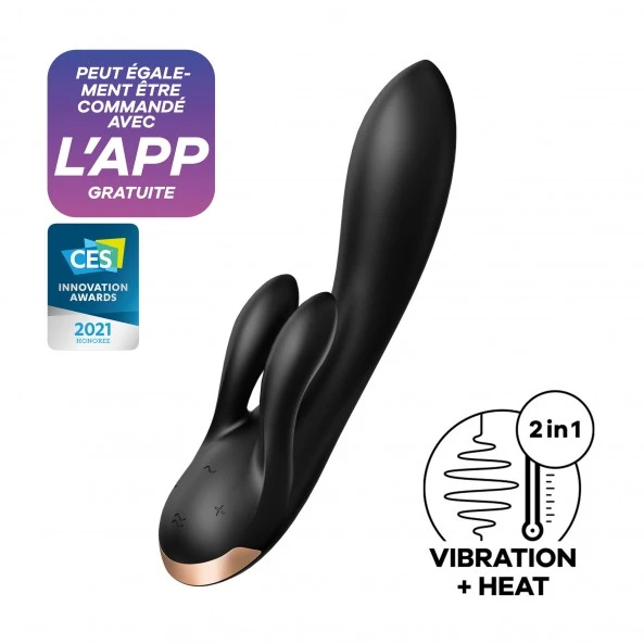 Satisfyer Vibromasseur Rabbit Connecté Double Flex Vibrator 6 Satisfyer Vibromasseur Rabbit Connecté Double Flex Vibrator – Image 6