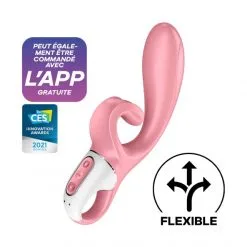 Satisfyer Vibromasseur Rabbit Connecté Hug Me -Sextoy Soldes vibromasseur rabbit connecte hug me 08