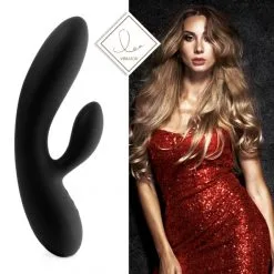 FeelzToys Vibromasseur Rabbit Lea (Glitter) -Sextoy Soldes vibromasseur rabbit lea noir 05