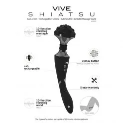 Vive Wand Shiatsu 16 Vive Wand Shiatsu -Sextoy Soldes wand shiatsu noir 06
